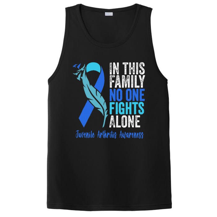 We Wear Blue Riboon For Juvenile Arthritis Awareness Month. PosiCharge Competitor Tank