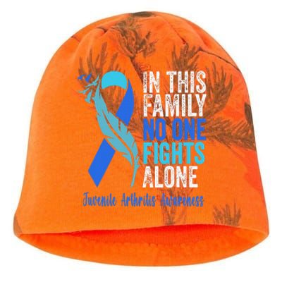 We Wear Blue Riboon For Juvenile Arthritis Awareness Month. Kati - Camo Knit Beanie