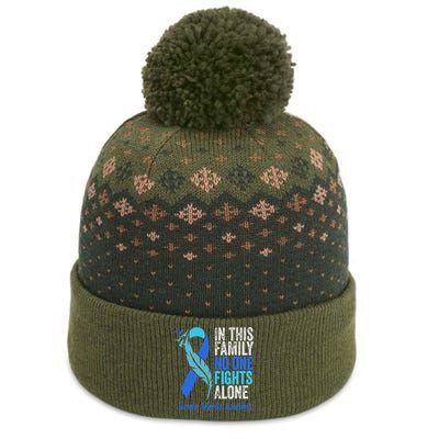 We Wear Blue Riboon For Juvenile Arthritis Awareness Month. The Baniff Cuffed Pom Beanie