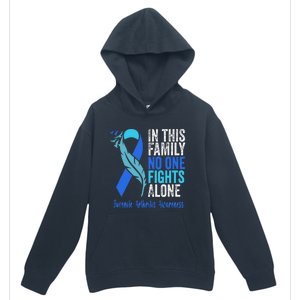 We Wear Blue Riboon For Juvenile Arthritis Awareness Month. Urban Pullover Hoodie