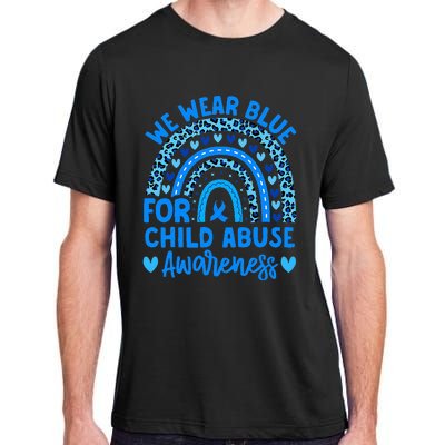 We Wear Blue Child Abuse Prevention Child Abuse Awareness Adult ChromaSoft Performance T-Shirt