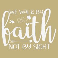 We Walk By Faith Not By Sight God Faith Jesus Cooling Performance Crew T-Shirt