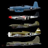 WW2 Warplane B17 P51 Mustang F4U Corsair P40 Warhawk Gift  City Backpack