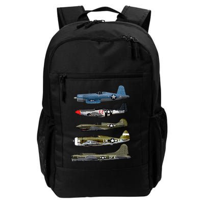 WW2 Warplane B17 P51 Mustang F4U Corsair P40 Warhawk Gift  Backpack