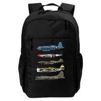 WW2 Warplane B17 P51 Mustang F4U Corsair P40 Warhawk Gift  Backpack