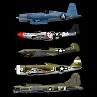 WW2 Warplane B17 P51 Mustang F4U Corsair P40 Warhawk Gift  Drawstring Bag