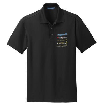 WW2 Warplane B17 P51 Mustang F4U Corsair P40 Warhawk Gift  Dry Zone Grid Polo