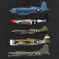 WW2 Warplane B17 P51 Mustang F4U Corsair P40 Warhawk Gift  Trucker Hat