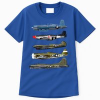 WW2 Warplane B17 P51 Mustang F4U Corsair P40 Warhawk Gift  Tall T-Shirt