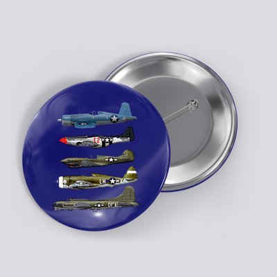 WW2 Warplane B17 P51 Mustang F4U Corsair P40 Warhawk Gift  Button