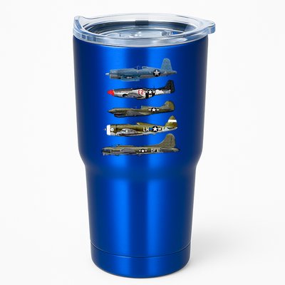WW2 Warplane B17 P51 Mustang F4U Corsair P40 Warhawk Gift  Tumbler