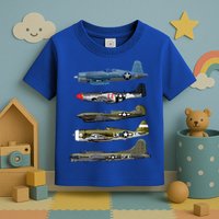 WW2 Warplane B17 P51 Mustang F4U Corsair P40 Warhawk Gift  Toddler T-Shirt