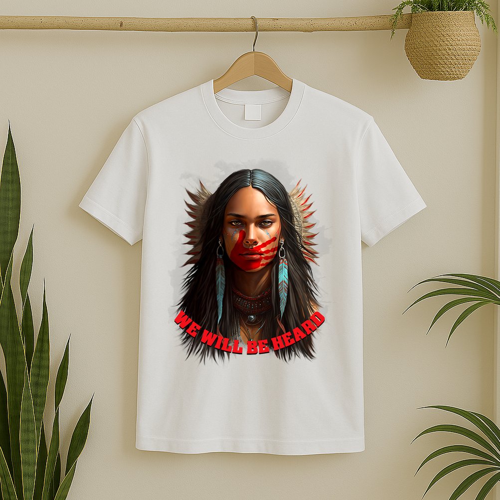 We Will Be Heard Missing And Murdered Indigenous Women MMIW T-Shirt