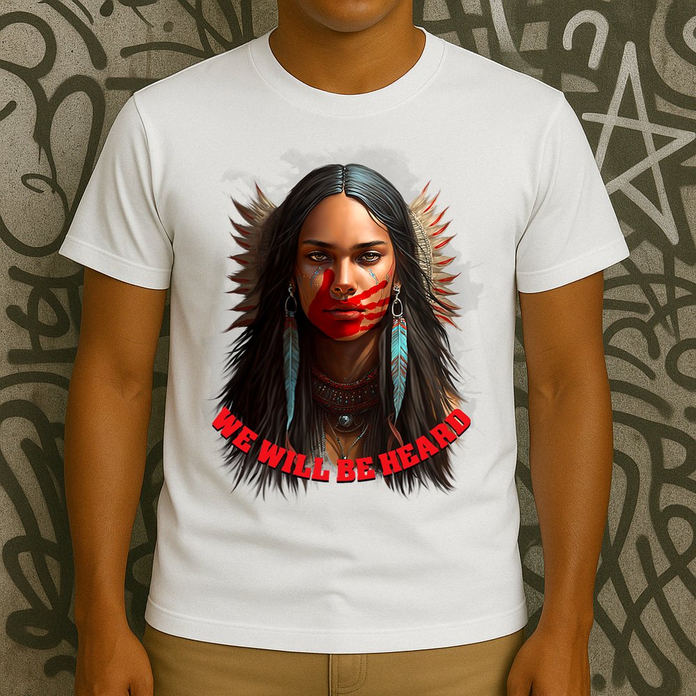 We Will Be Heard Missing And Murdered Indigenous Women MMIW T-Shirt