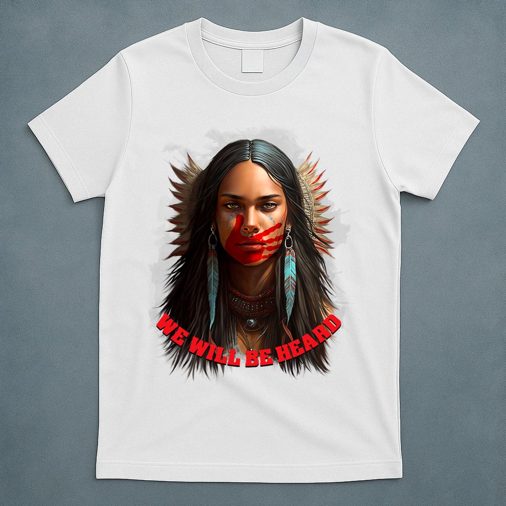 We Will Be Heard Missing And Murdered Indigenous Women MMIW T-Shirt