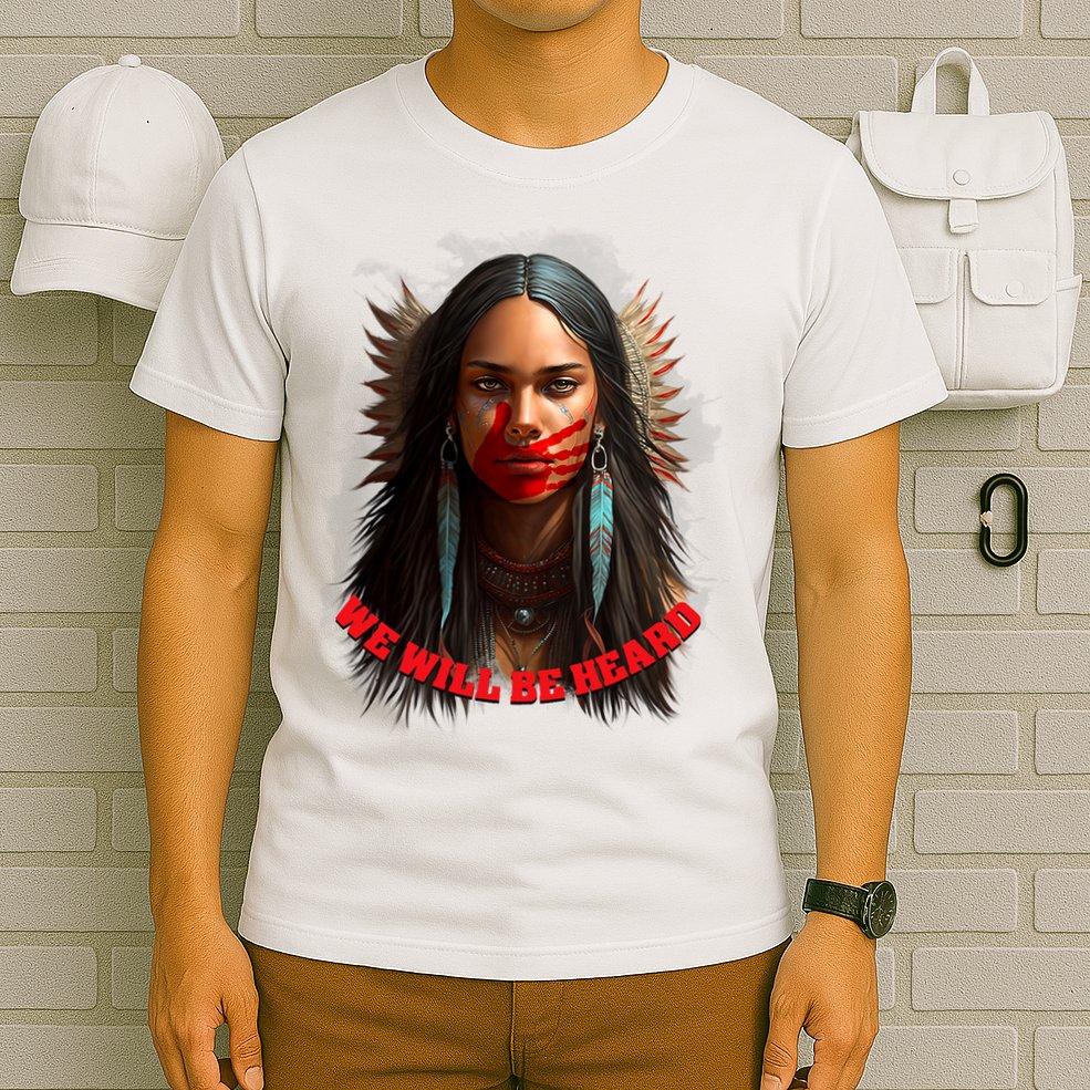 We Will Be Heard Missing And Murdered Indigenous Women MMIW T-Shirt