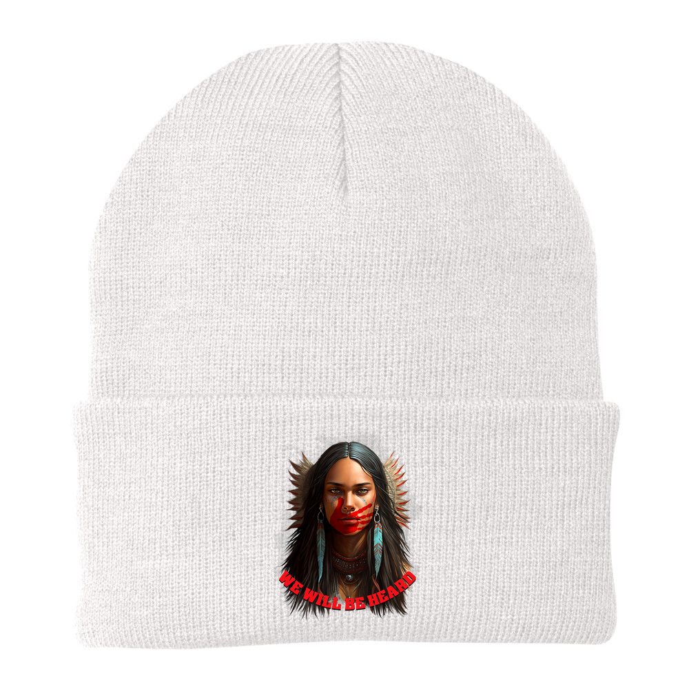 We Will Be Heard Missing And Murdered Indigenous Women MMIW Beanie