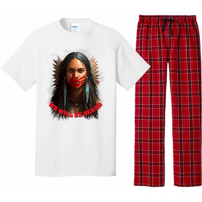 We Will Be Heard Missing And Murdered Indigenous Women MMIW Pajama Set