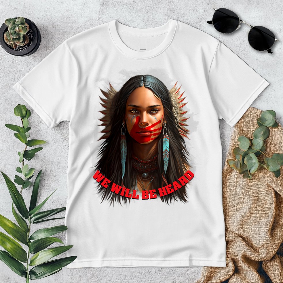We Will Be Heard Missing And Murdered Indigenous Women MMIW Premium T-Shirt