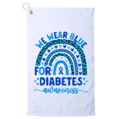 We Wear Blue For Diabetes Awareness Diabetic Golf Towel