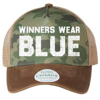 Winners Wear Blue Spirit Wear Team Game Color War Legacy Tie Dye Trucker Hat