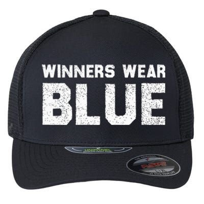 Winners Wear Blue Spirit Wear Team Game Color War Flexfit Unipanel Trucker Cap