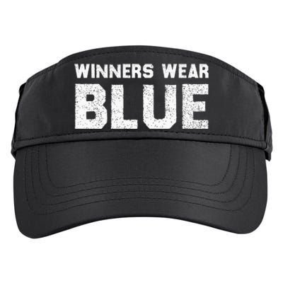 Winners Wear Blue Spirit Wear Team Game Color War Adult Drive Performance Visor