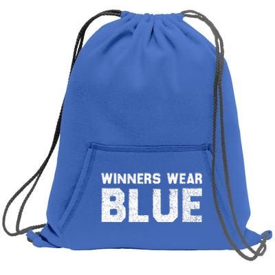 Winners Wear Blue Spirit Wear Team Game Color War Sweatshirt Cinch Pack Bag