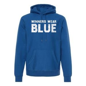 Winners Wear Blue Spirit Wear Team Game Color War Premium Hoodie