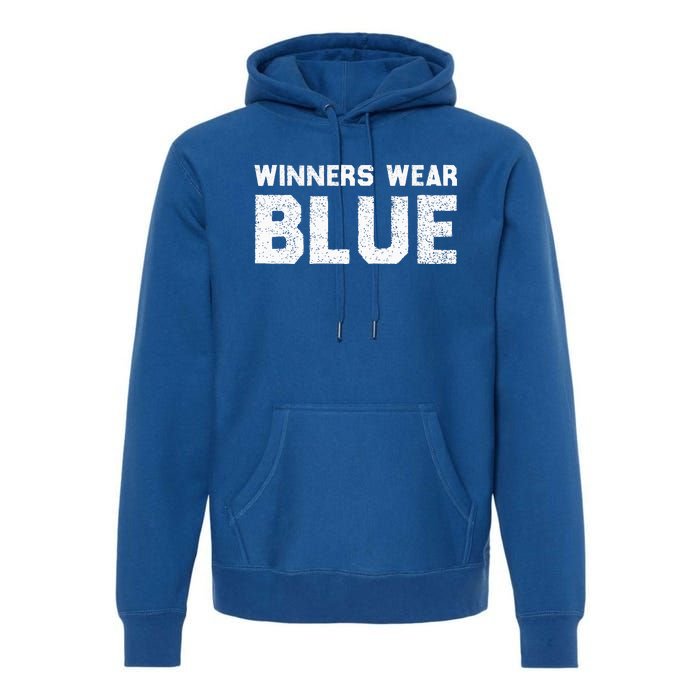 Winners Wear Blue Spirit Wear Team Game Color War Premium Hoodie