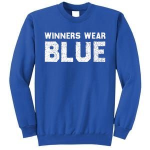 Winners Wear Blue Spirit Wear Team Game Color War Tall Sweatshirt