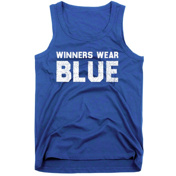 Winners Wear Blue Spirit Wear Team Game Color War Tank Top