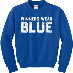 Winners Wear Blue Spirit Wear Team Game Color War Kids Sweatshirt