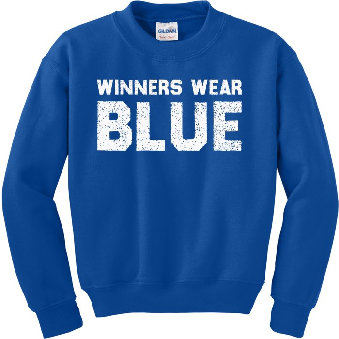 Winners Wear Blue Spirit Wear Team Game Color War Kids Sweatshirt