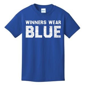 Winners Wear Blue Spirit Wear Team Game Color War Kids T-Shirt