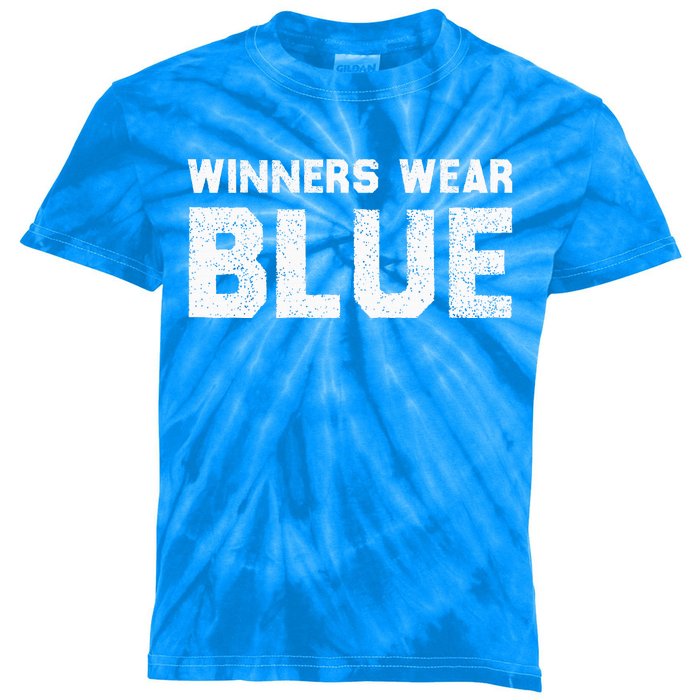 Winners Wear Blue Spirit Wear Team Game Color War Kids Tie-Dye T-Shirt