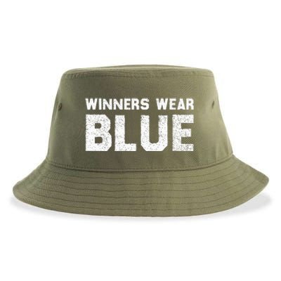 Winners Wear Blue Spirit Wear Team Game Color War Sustainable Bucket Hat