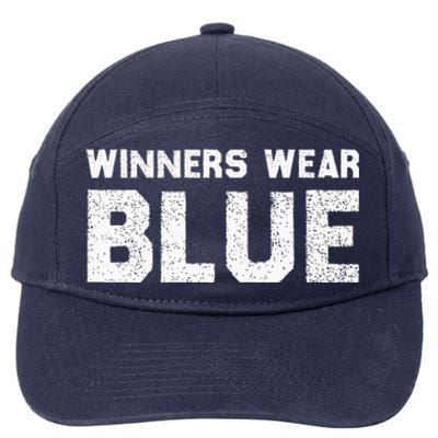 Winners Wear Blue Spirit Wear Team Game Color War 7-Panel Snapback Hat