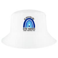 We Wear Blue For Autism Awareness, Accept Understand Love Cool Comfort Performance Bucket Hat