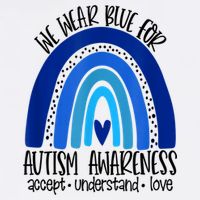 We Wear Blue For Autism Awareness, Accept Understand Love Baby Bodysuit