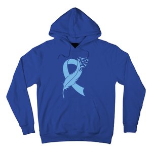 We Wear Blue Colon Cancer Awareness Month Ribbon Sunflower Meaningful Gift Hoodie