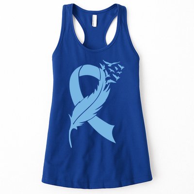 We Wear Blue Colon Cancer Awareness Month Ribbon Sunflower Meaningful Gift Womens Tank Top