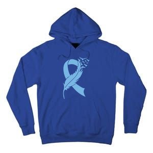 We Wear Blue Colon Cancer Awareness Month Ribbon Sunflower Meaningful Gift Tall Hoodie