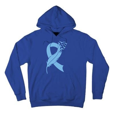 We Wear Blue Colon Cancer Awareness Month Ribbon Sunflower Meaningful Gift Tall Hoodie