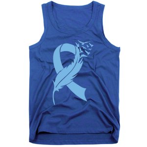 We Wear Blue Colon Cancer Awareness Month Ribbon Sunflower Meaningful Gift Tank Top