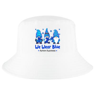 We Wear Blue Autism Awareness Gnome Cool Comfort Performance Bucket Hat