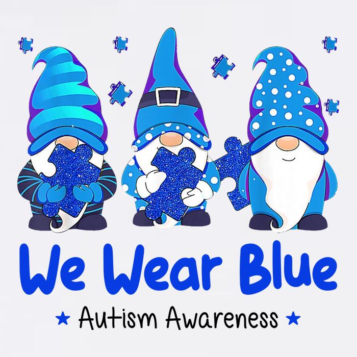 We Wear Blue Autism Awareness Gnome Tall T-Shirt