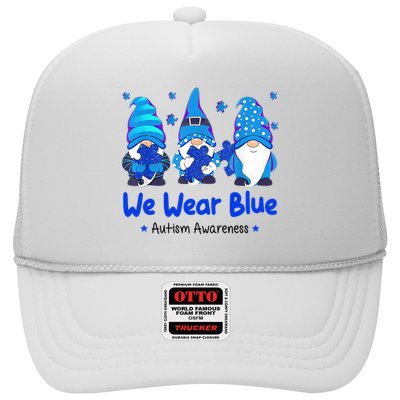 We Wear Blue Autism Awareness Gnome Trucker Hat