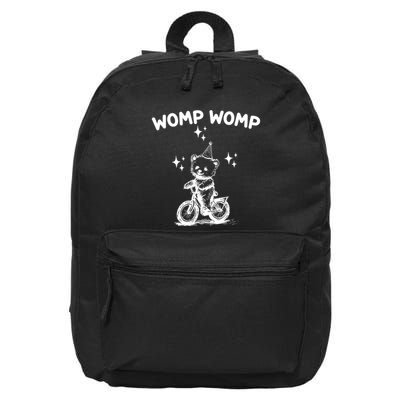 Womp Womp Bear Funny Retro 16 in Basic Backpack