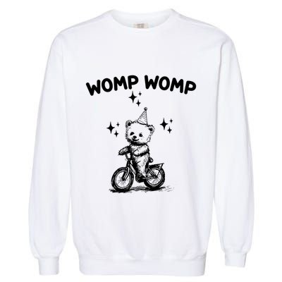 Womp Womp Bear Funny Retro Garment-Dyed Sweatshirt
